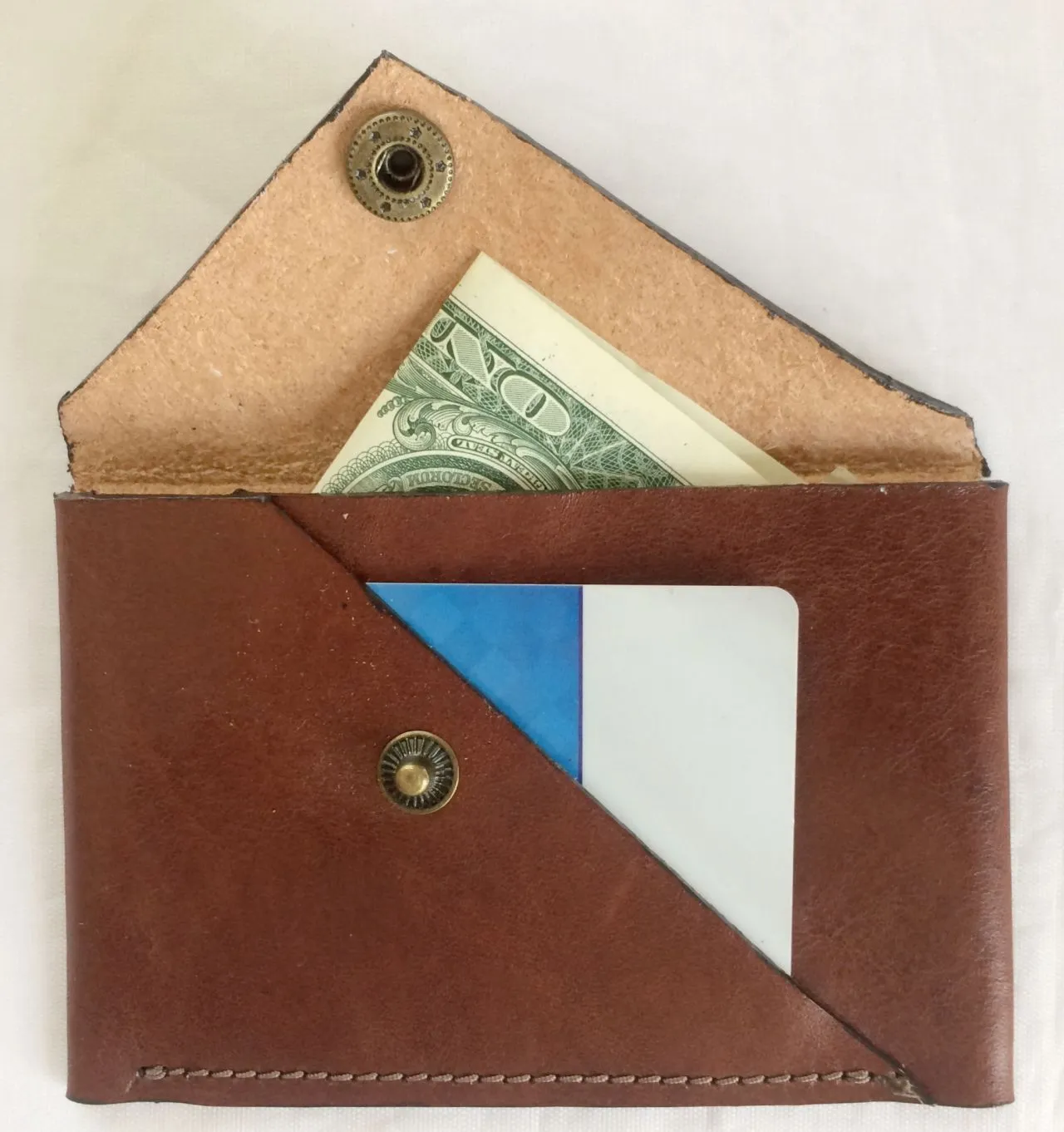 Leather Slim Minimalist Wallet Credit ID Card Holder RFID Secure Pocket