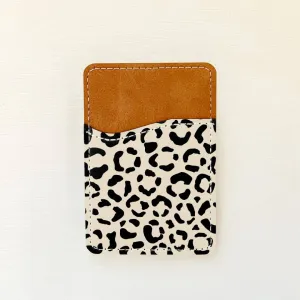 Leopard Print Leather Card Holder
