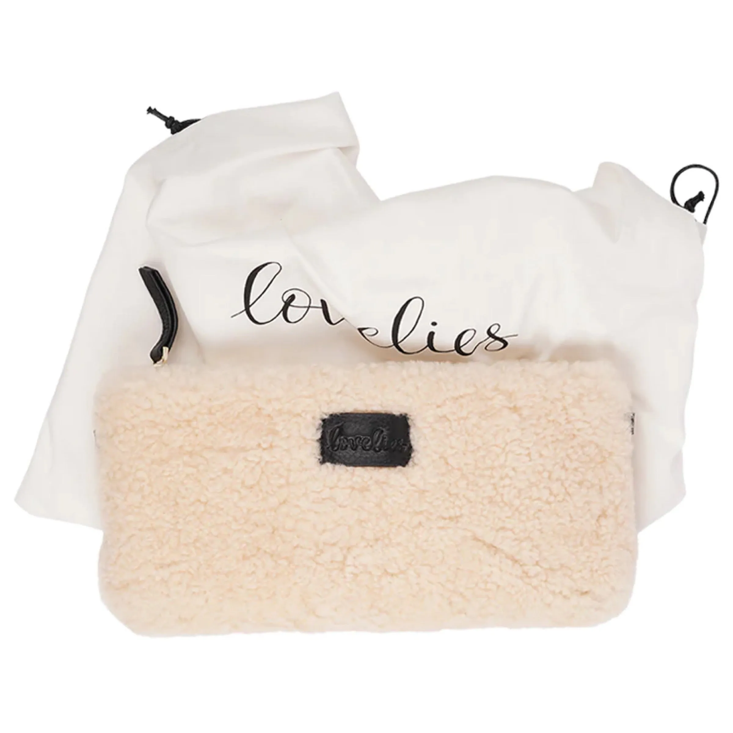 Lovelies Wuttu Shearling Clutch