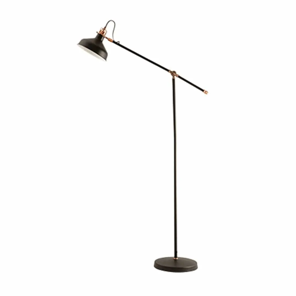 Luca Metal Floor Lamp Black | White | Grey