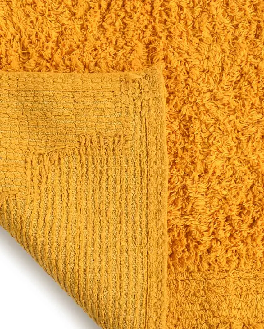 Luxurious Contour Tufted Cotton Bathmat Set | Multiple Colors