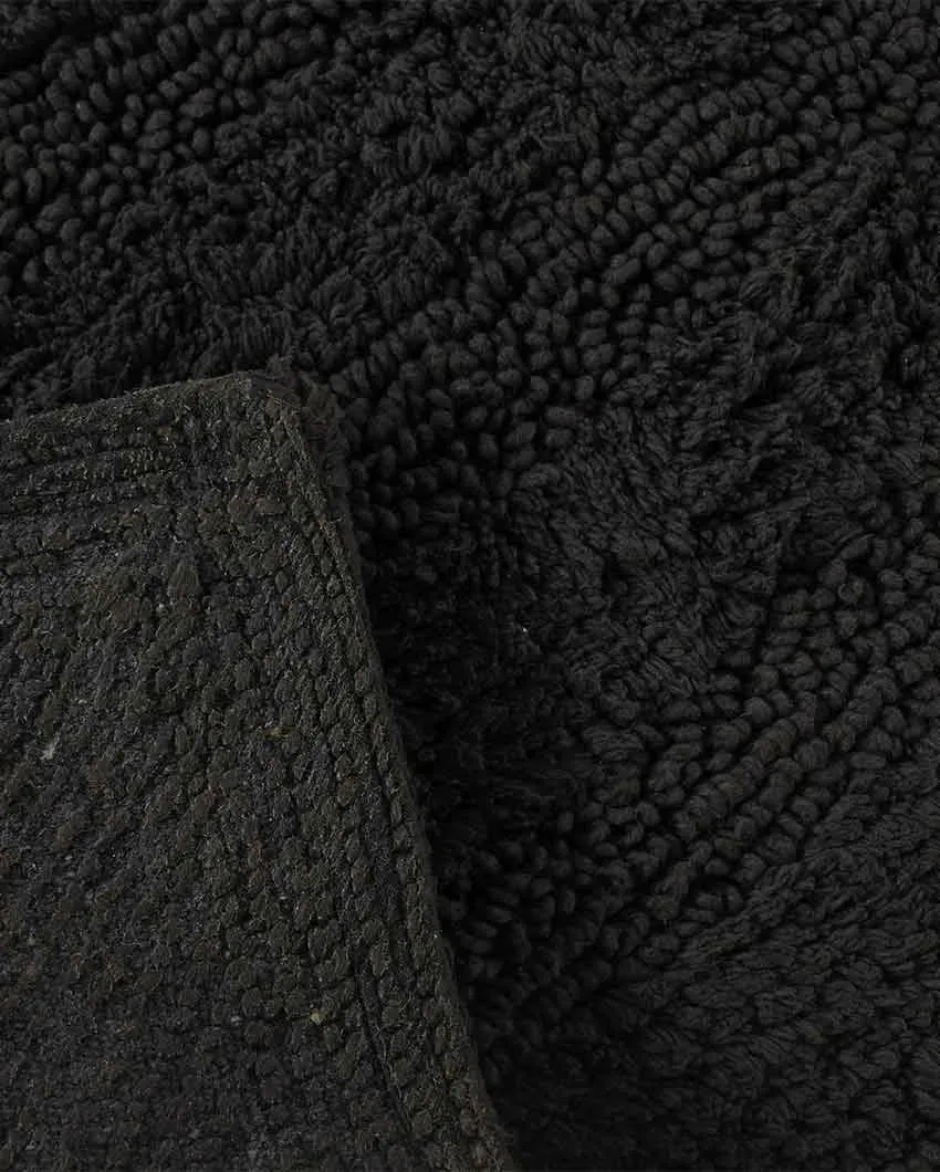 Luxurious Contour Tufted Cotton Bathmat Set | Multiple Colors