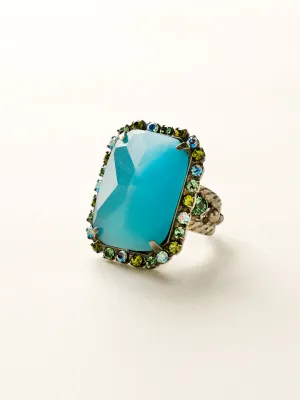 Luxurious Emerald-Cut Cocktail Ring - RBT69ASOC
