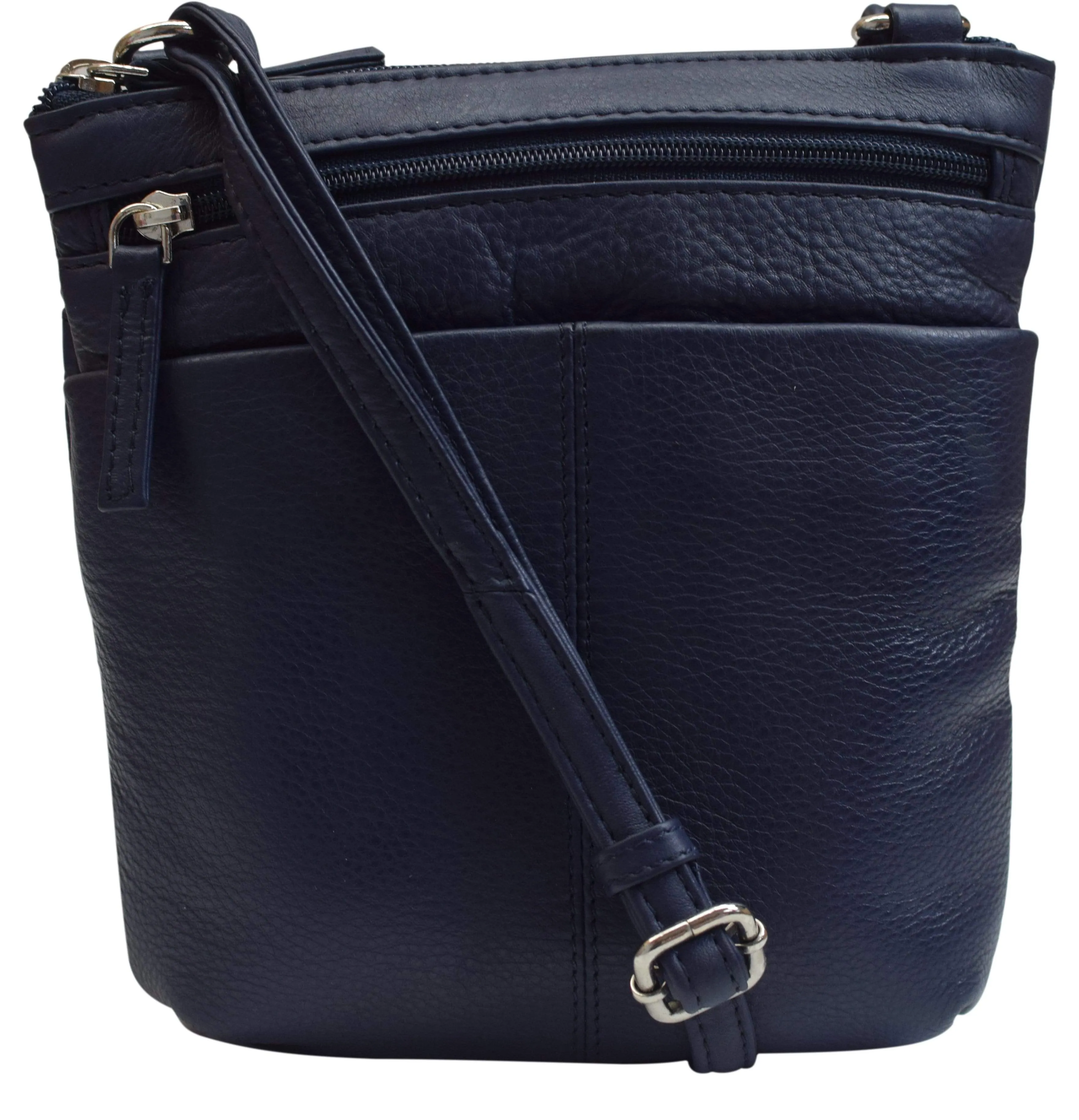 Luxury Womens Zipper Purse Handbag Genuine Leather Ladies Crossbody Shoulder Bag