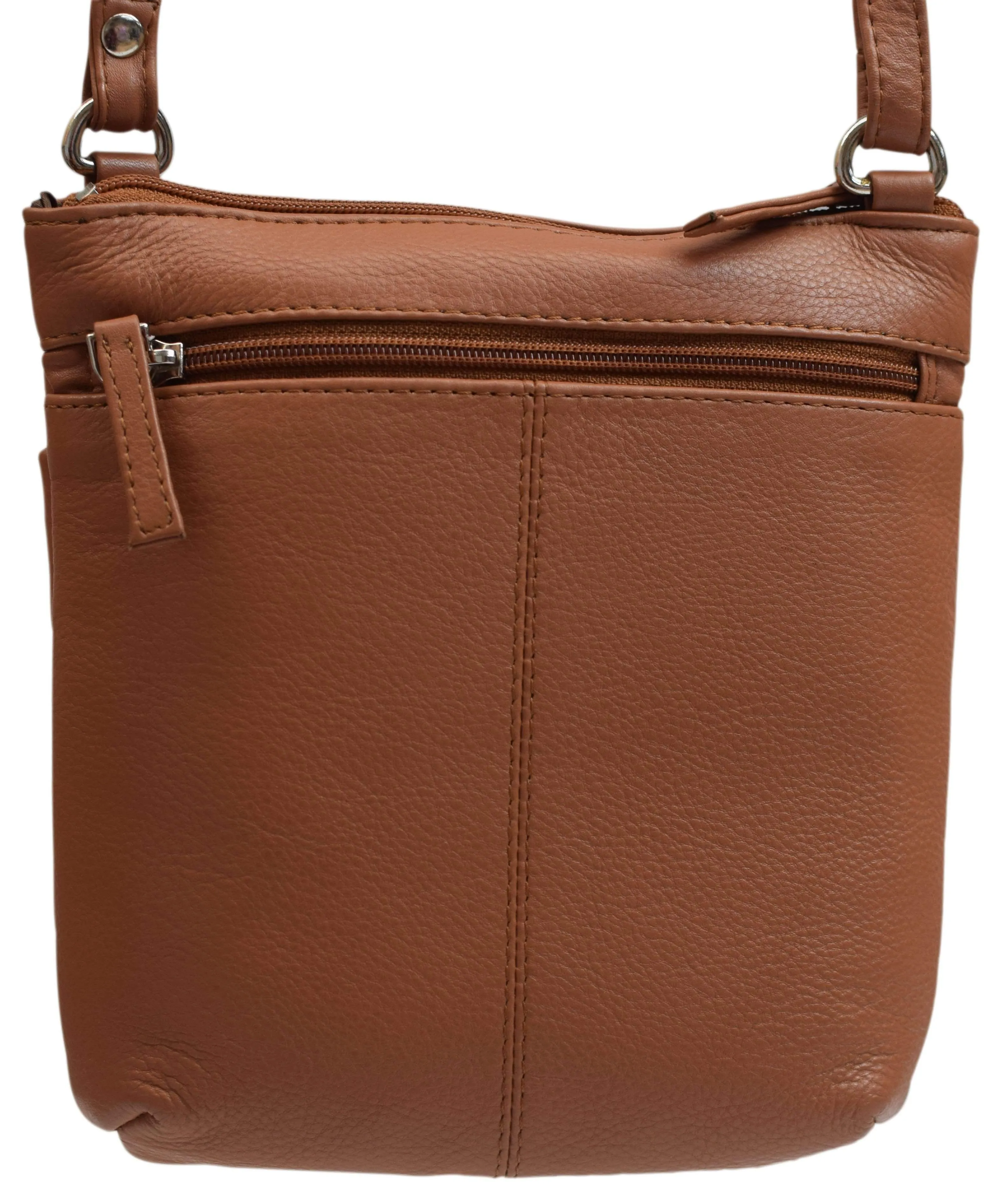 Luxury Womens Zipper Purse Handbag Genuine Leather Ladies Crossbody Shoulder Bag