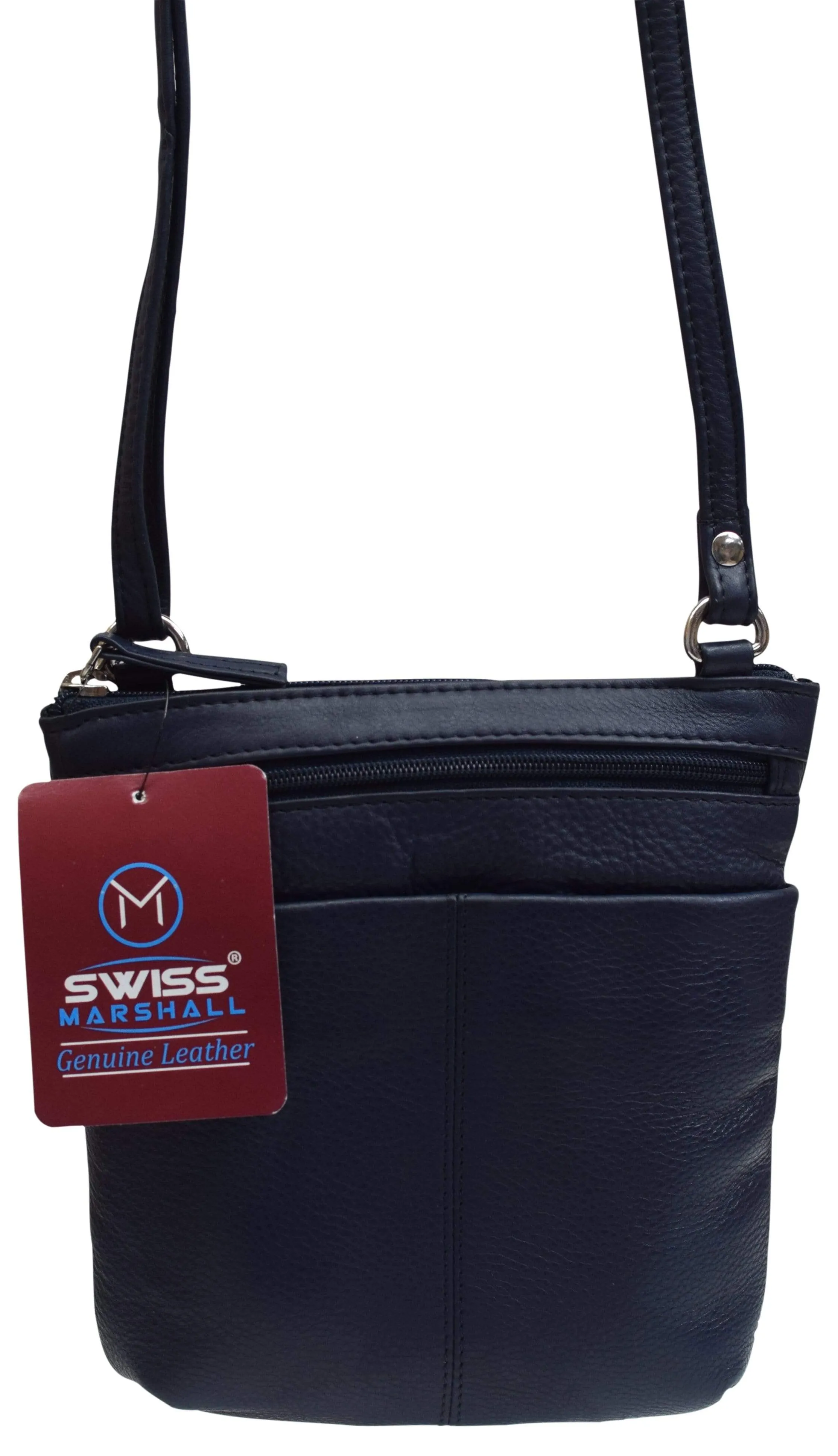 Luxury Womens Zipper Purse Handbag Genuine Leather Ladies Crossbody Shoulder Bag