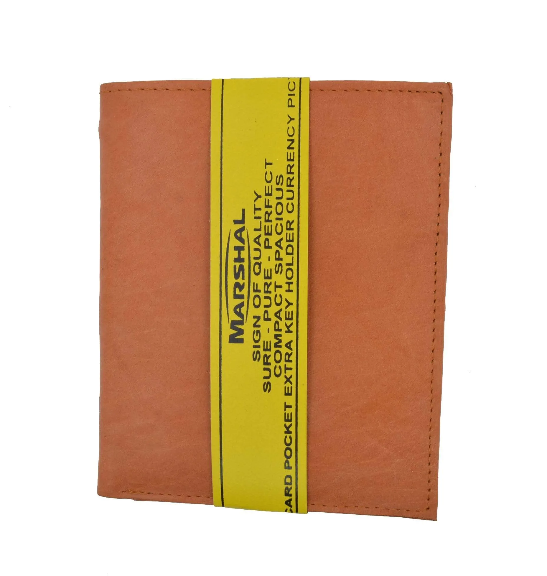 Mens Genuine Leather European Bifold Wallet Slim Hipster 2 Windows Credit Card Euro 1502 CF