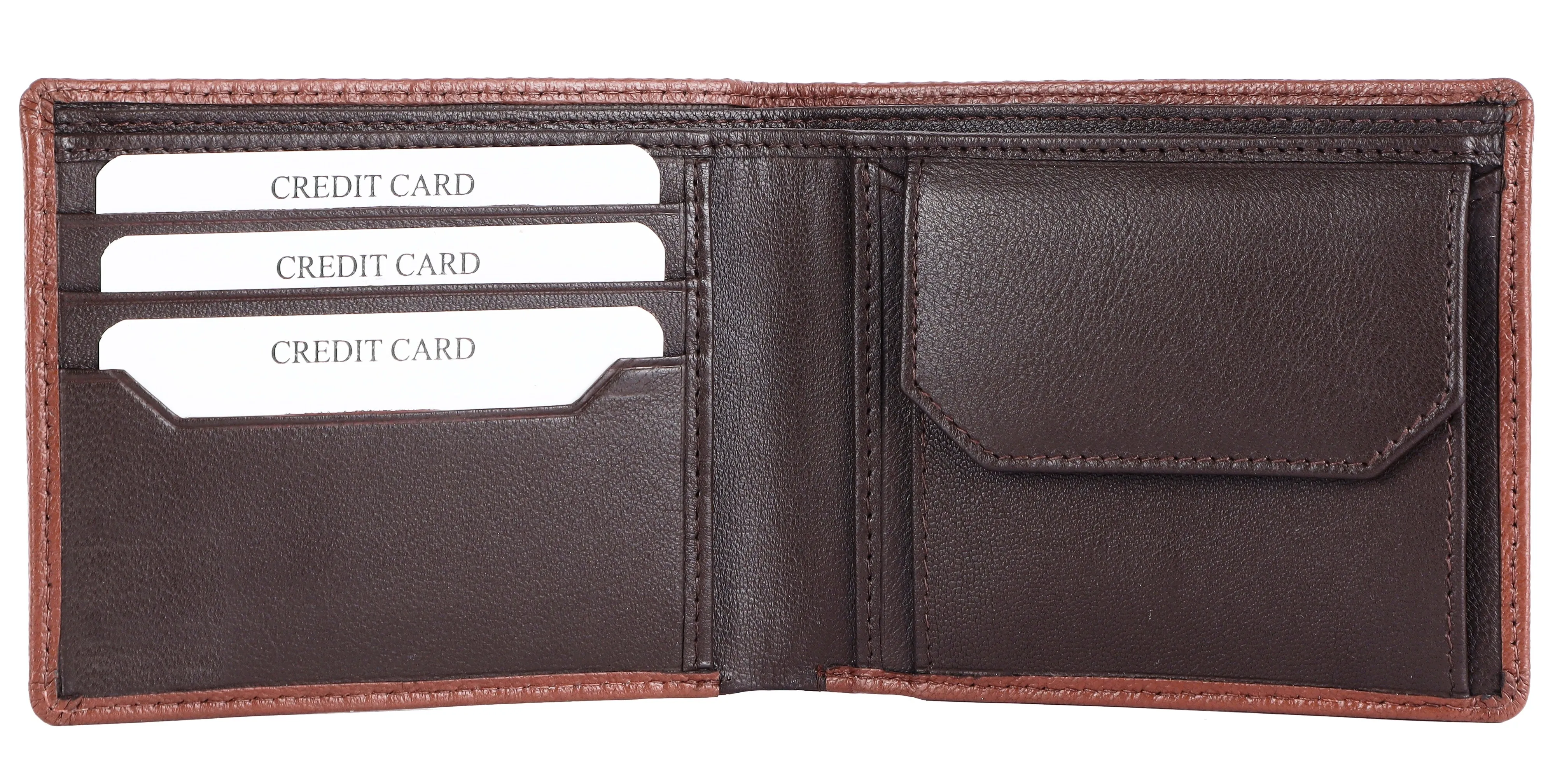 MENS LEATHER WALLET (RFID) 93705 (TAN)