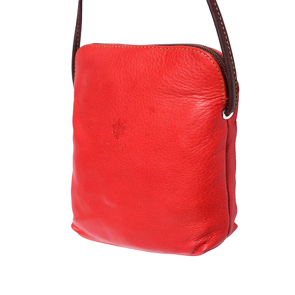 Mia GM leather unisex cross body bag