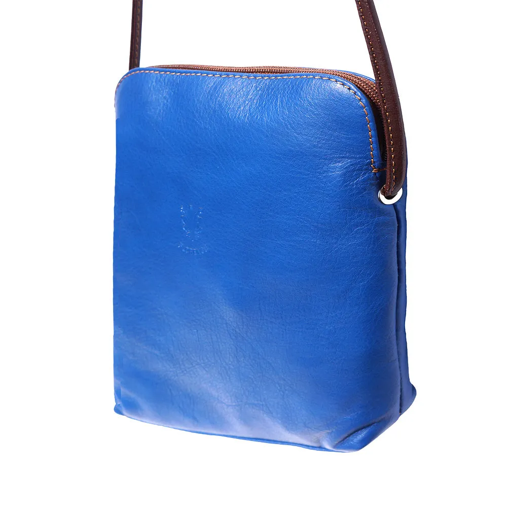 Mia GM leather unisex cross body bag
