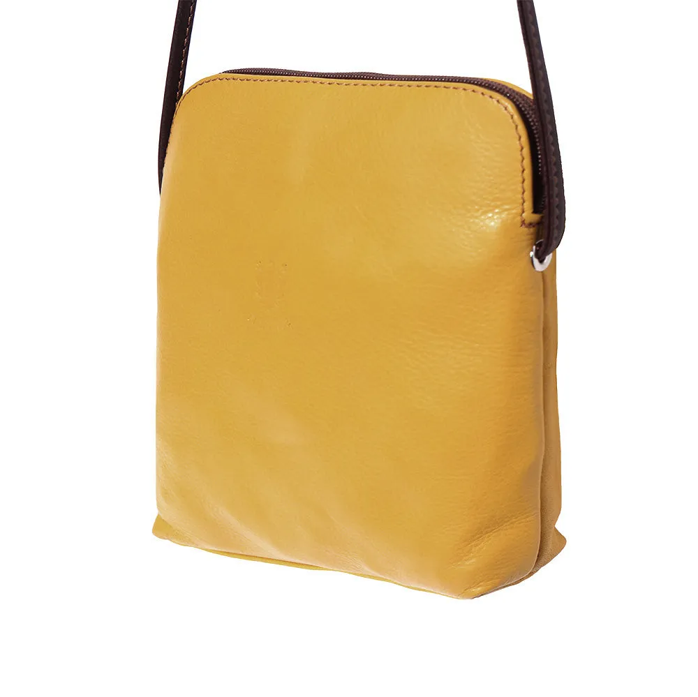 Mia GM leather unisex cross body bag