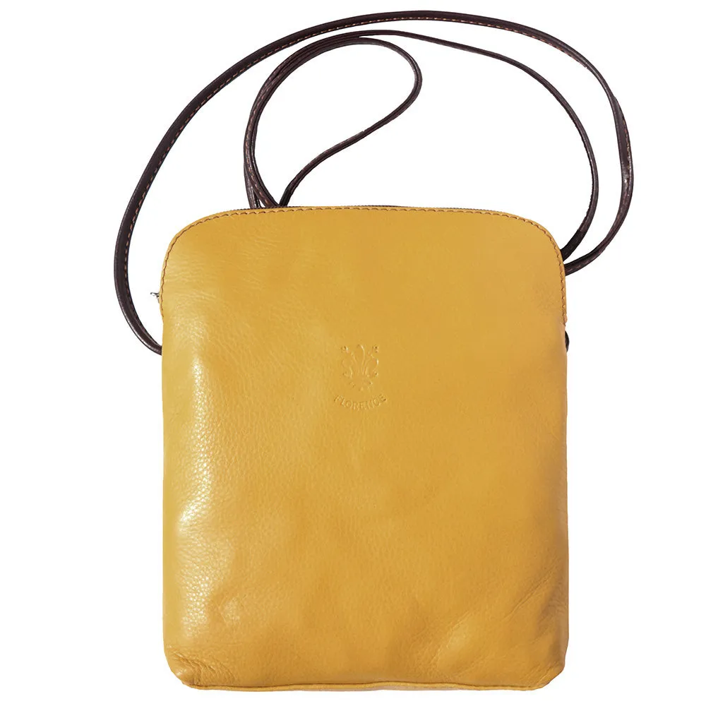 Mia GM leather unisex cross body bag