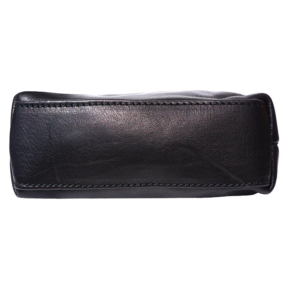 Mia GM leather unisex cross body bag