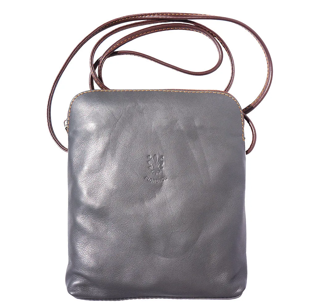 Mia GM leather unisex cross body bag