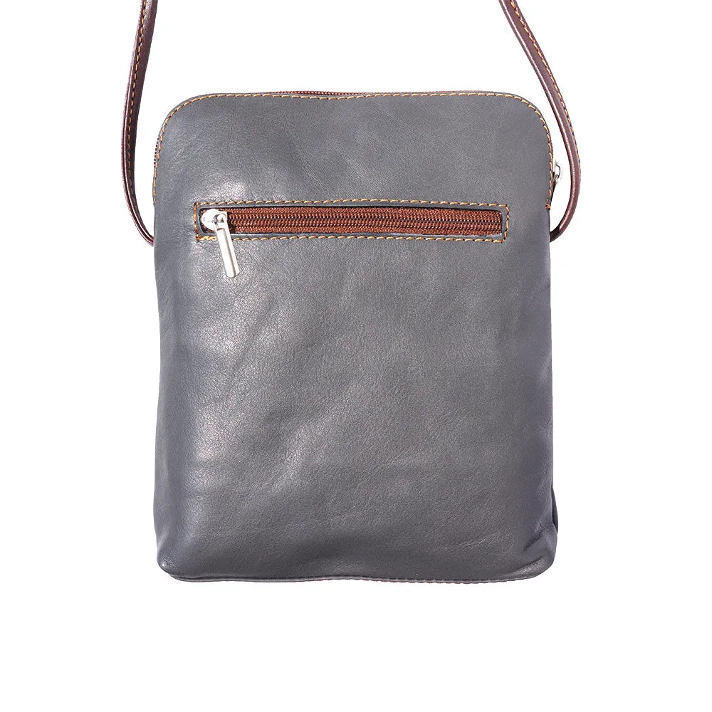 Mia GM leather unisex cross body bag