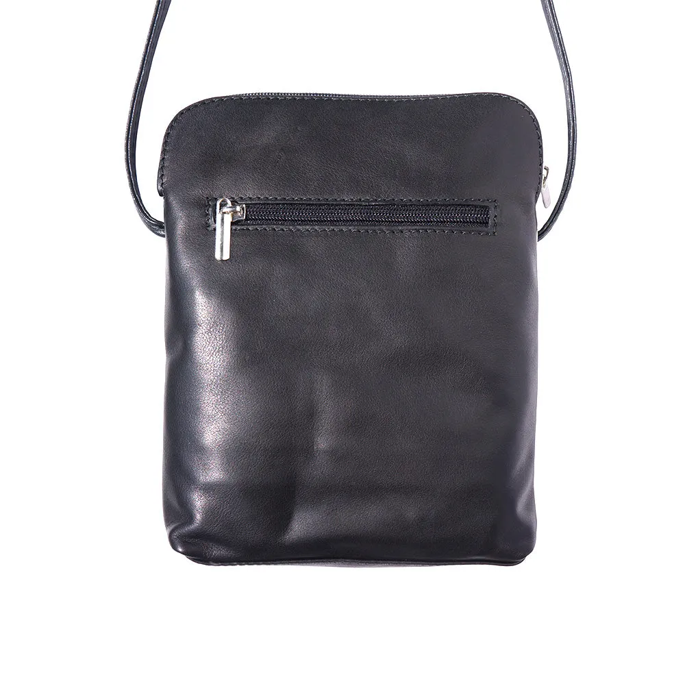 Mia GM leather unisex cross body bag