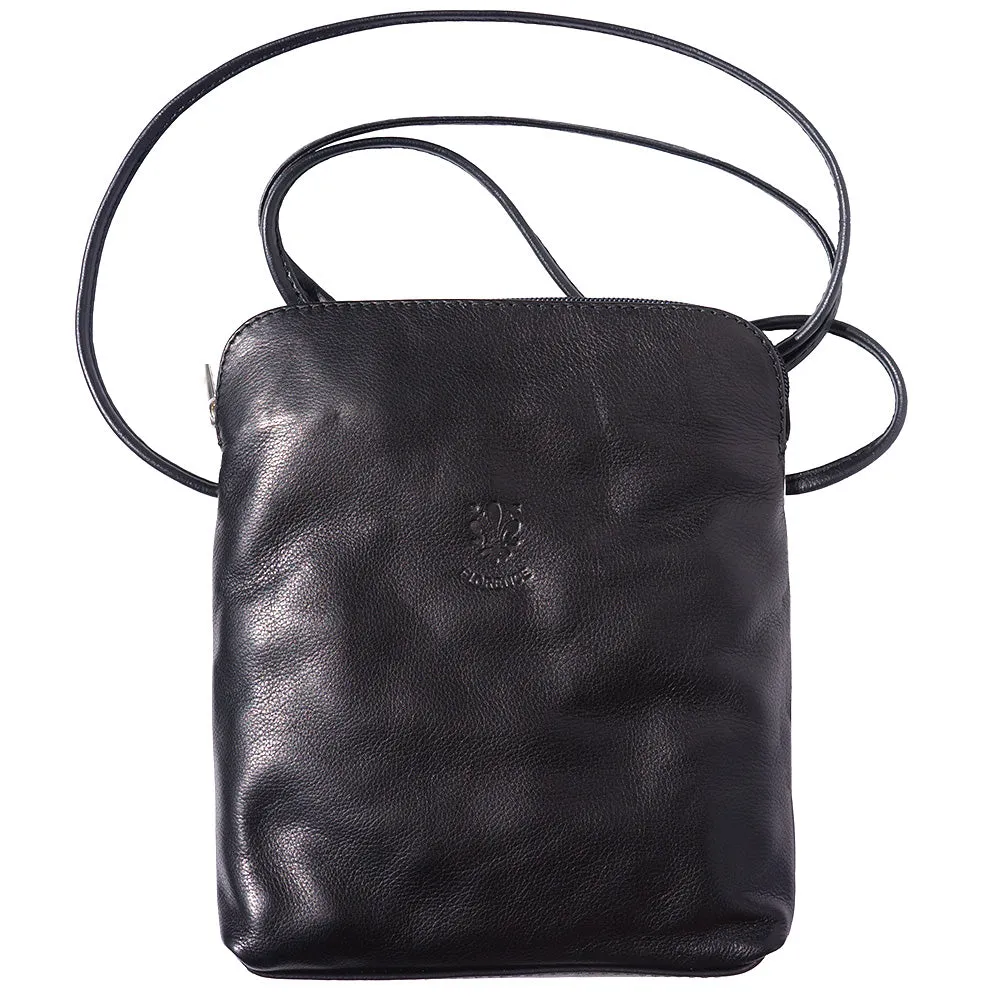 Mia GM leather unisex cross body bag