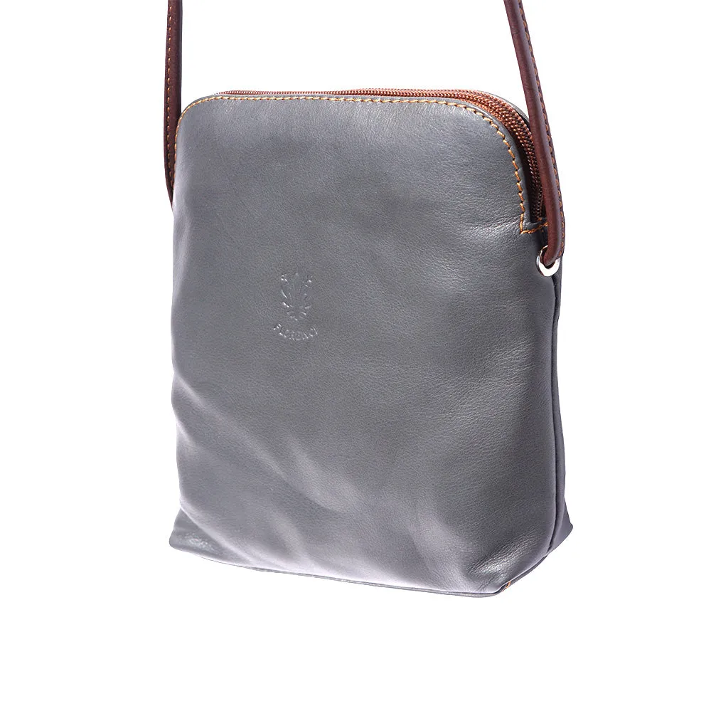 Mia GM leather unisex cross body bag