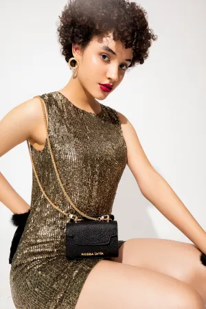 Micro Baguette Bag Midnight Black