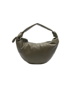 Mini Fortune Soft Grain Croissant Bag