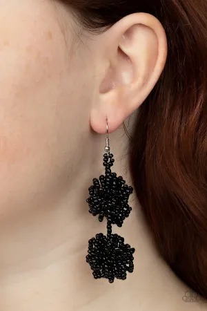 Open Door Jewelry - Celestial Collision - Black Earrings - Paparazzi Accessories