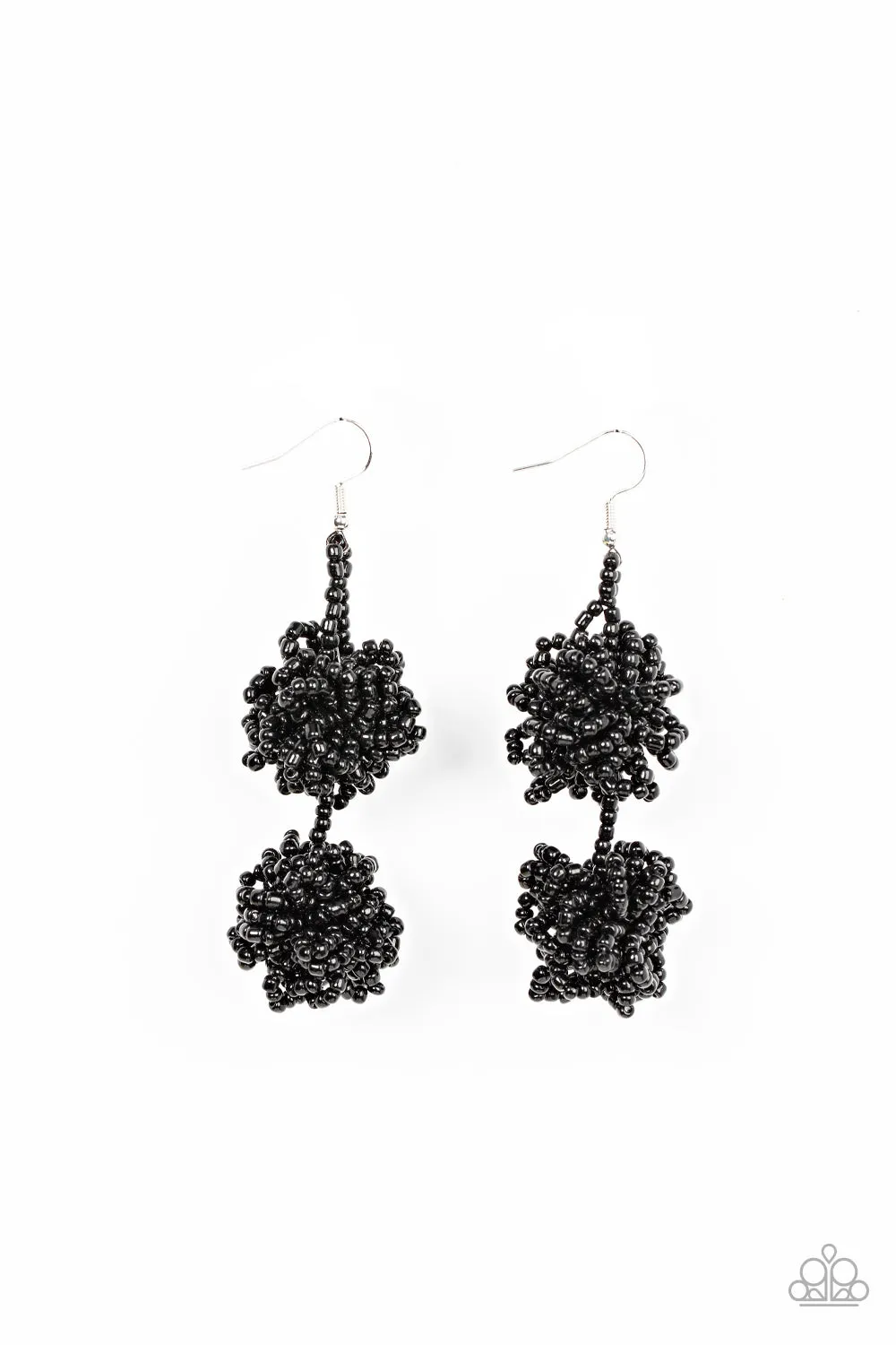 Open Door Jewelry - Celestial Collision - Black Earrings - Paparazzi Accessories