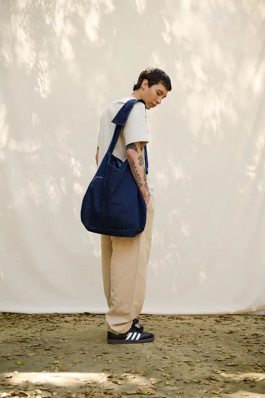 Oversized Denim Tote