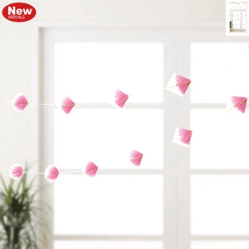 Pink Luxurious Diamond Garland - 3m