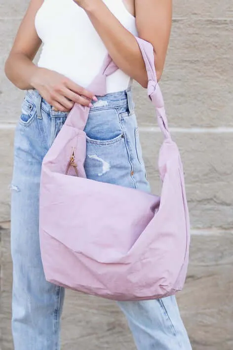 Piper Oversized Nylon Carryall Messenger Crossbody Shoulder Bag