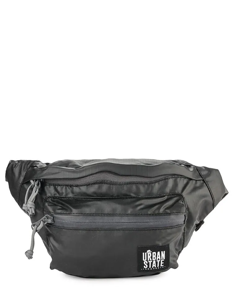 Poly Nylon Small Waist Pack - Black