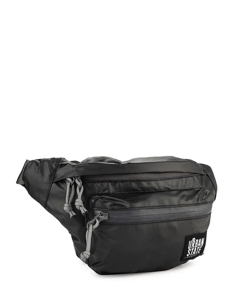 Poly Nylon Small Waist Pack - Black