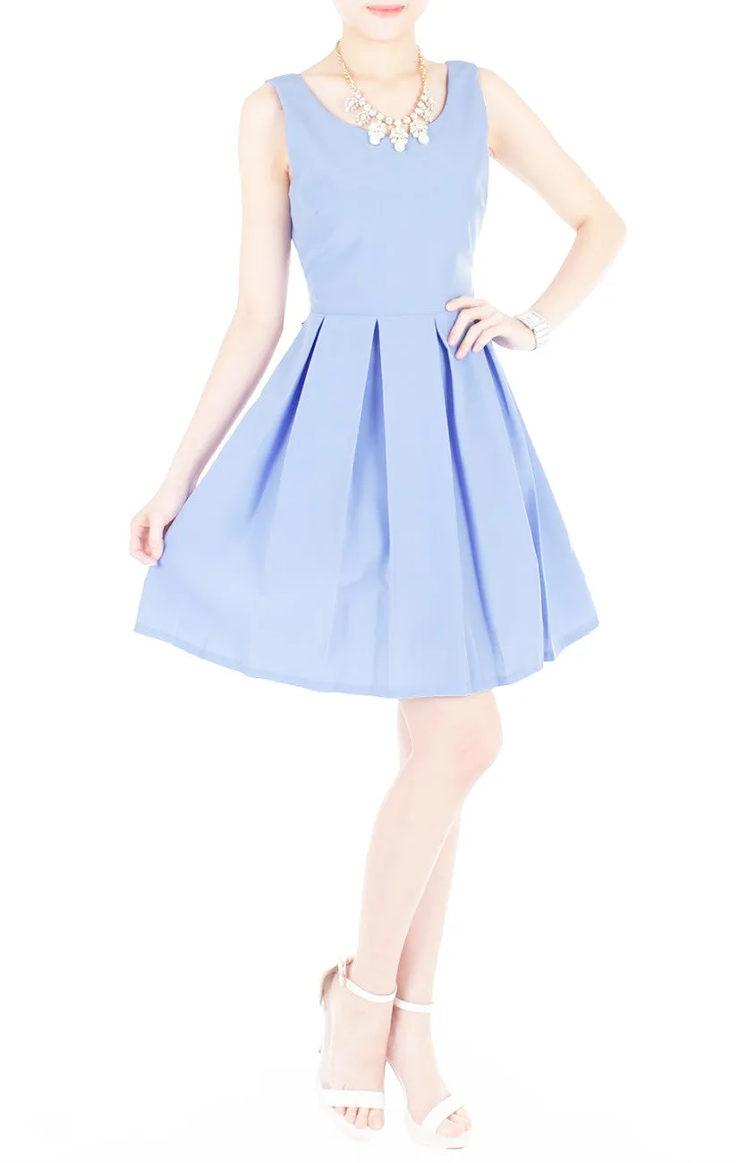 Prom Princess Skater Dress - Lavender Blue