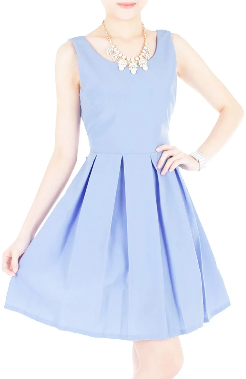 Prom Princess Skater Dress - Lavender Blue