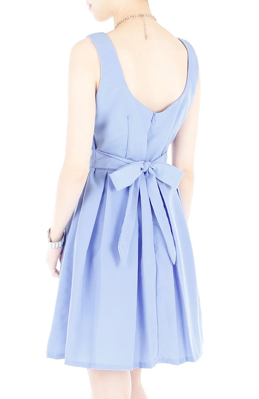 Prom Princess Skater Dress - Lavender Blue