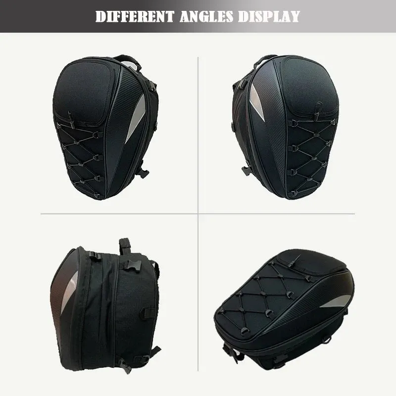Revolutionize Your Ride: Dual-Use Motorcycle Tail Bag – Backpack, Tail Bag, and Helmet Storage All-in-One