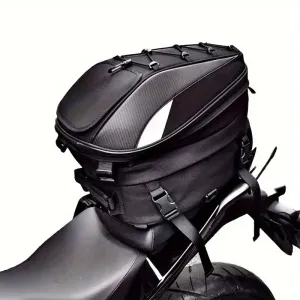 Revolutionize Your Ride: Dual-Use Motorcycle Tail Bag – Backpack, Tail Bag, and Helmet Storage All-in-One