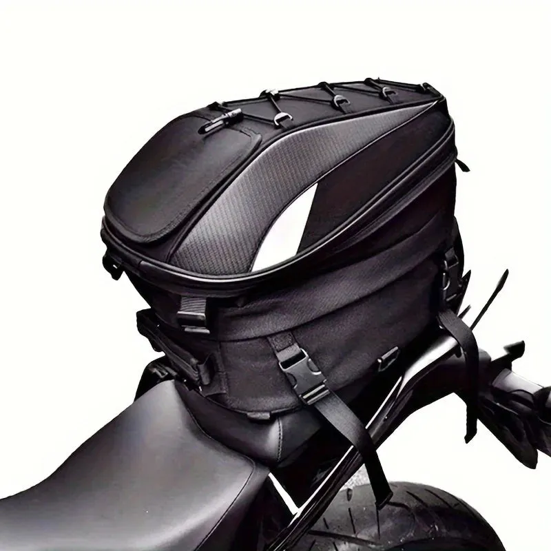 Revolutionize Your Ride: Dual-Use Motorcycle Tail Bag – Backpack, Tail Bag, and Helmet Storage All-in-One