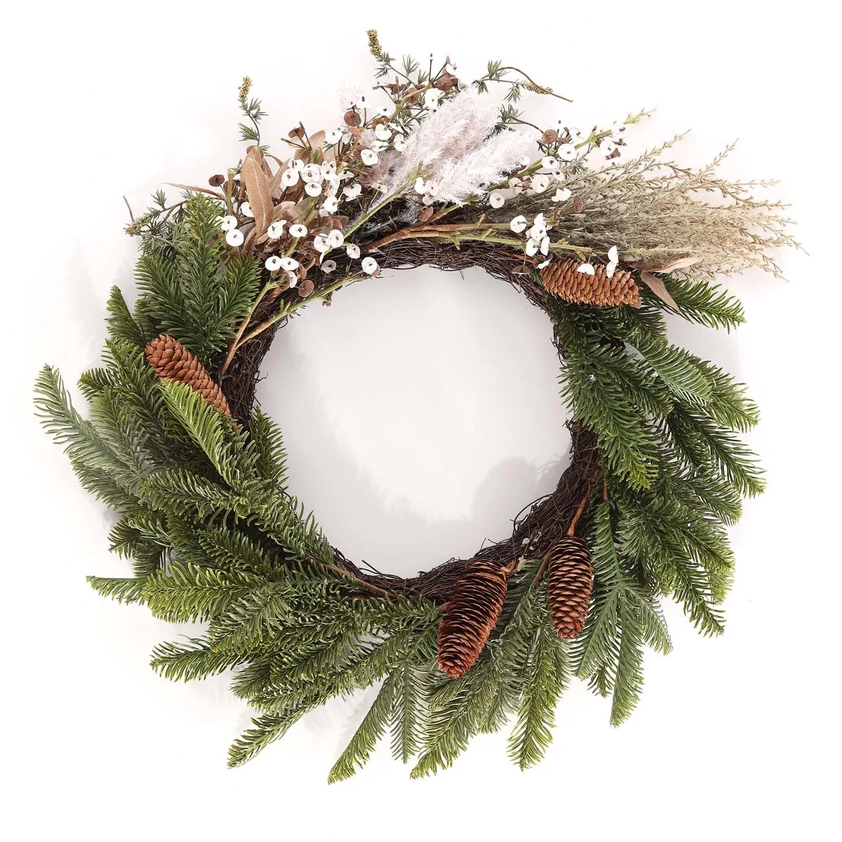 Safavieh Faux 21 Pine & Olive Leaf Wreath , FXP1095