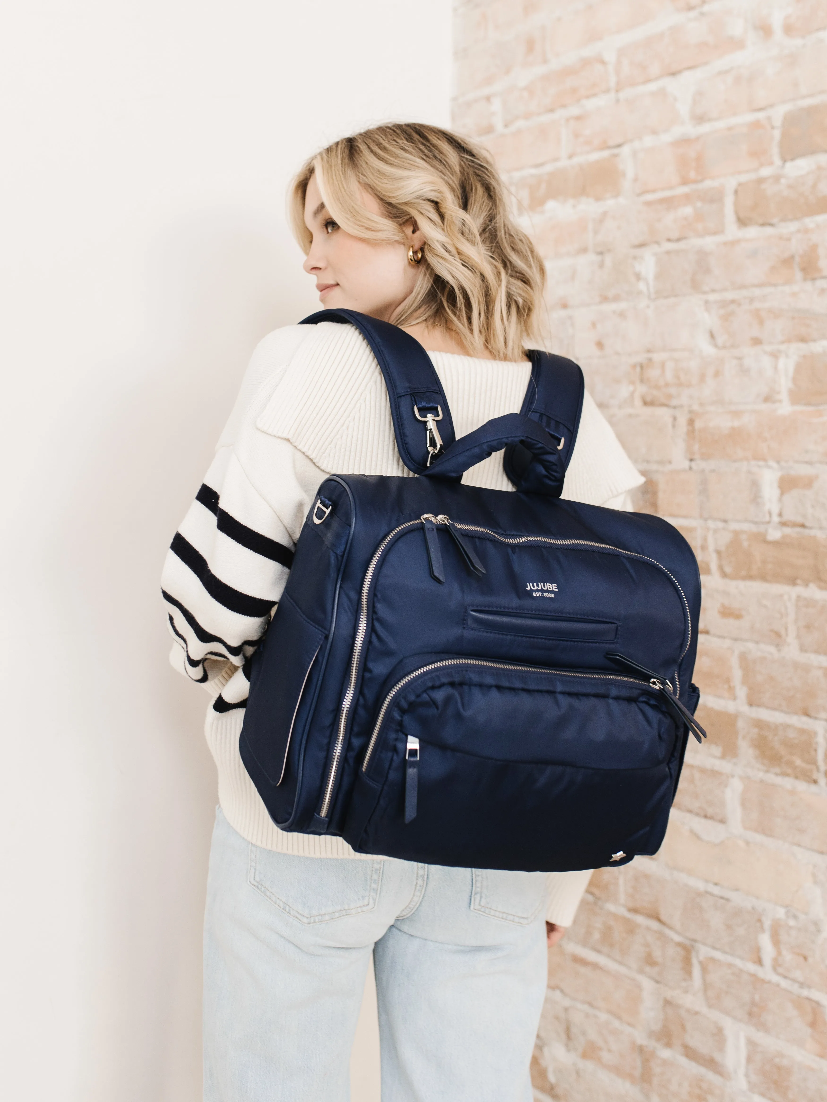 Satchel Diaper Bag | Navy