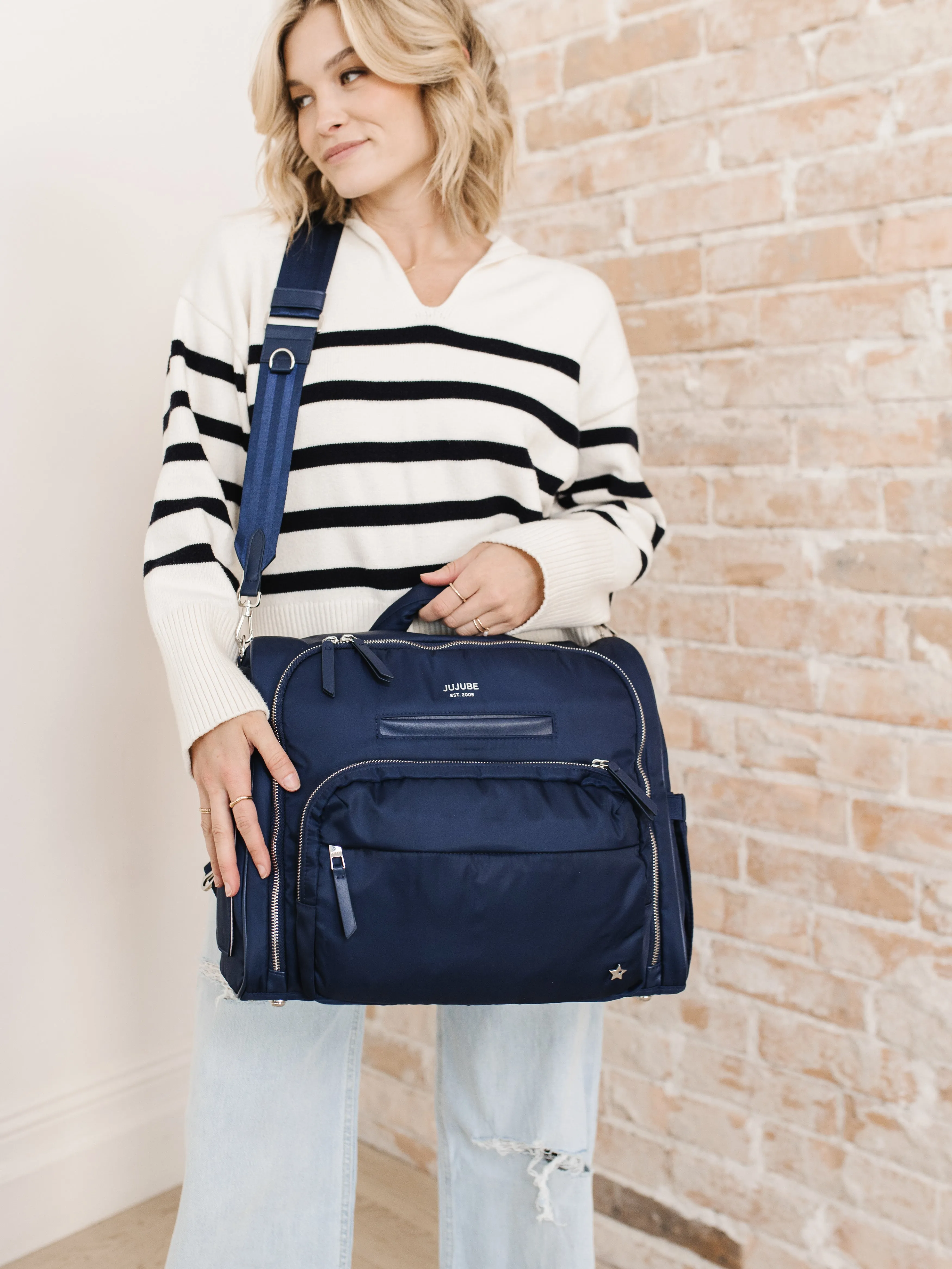 Satchel Diaper Bag | Navy