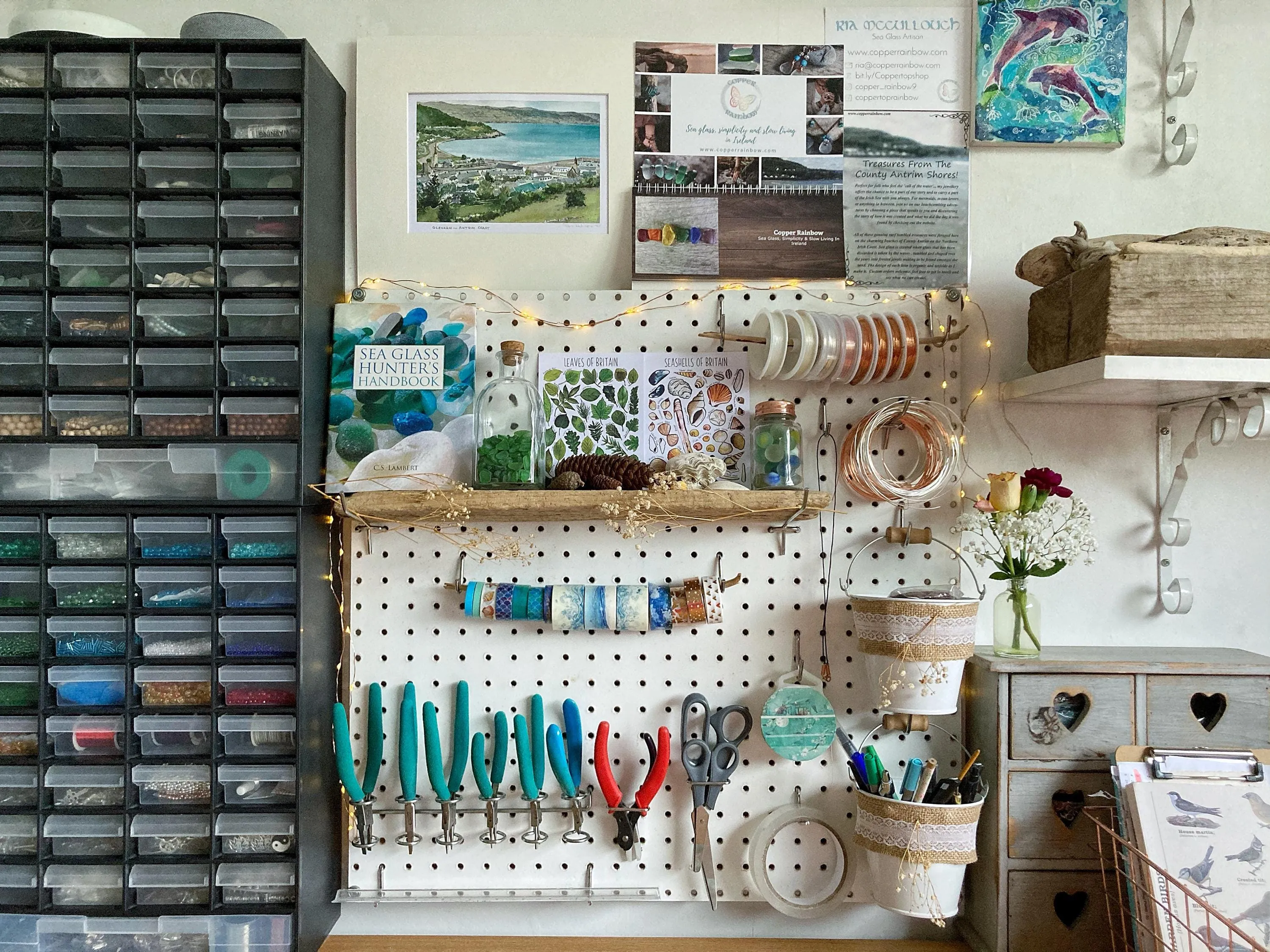 Seafoam Wooden Surf Collection Bracelet