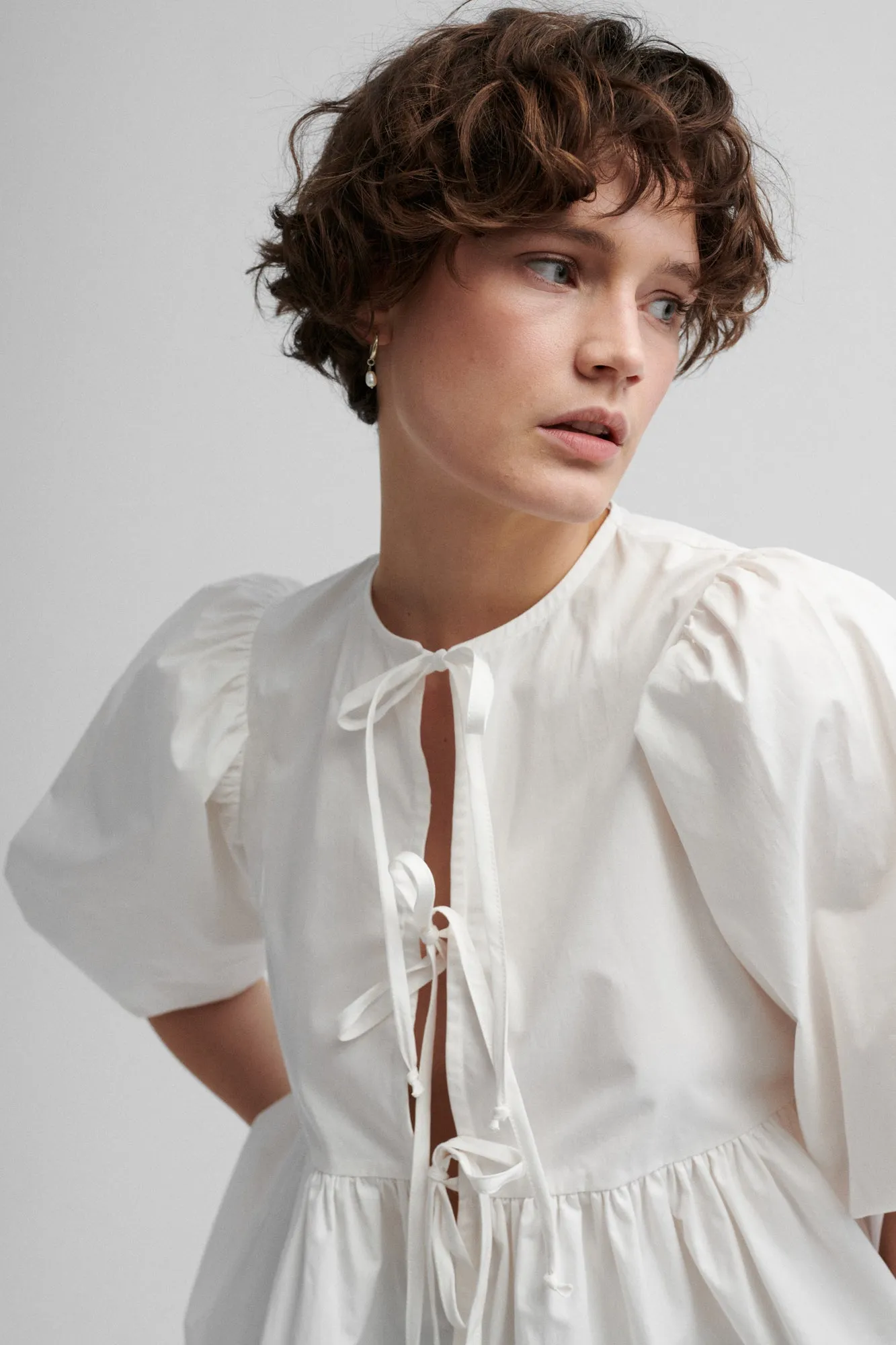 Shirt in organic cotton / 12 / 10 / cream white