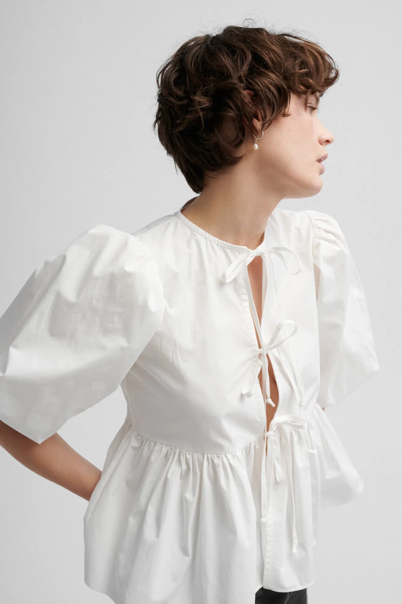 Shirt in organic cotton / 12 / 10 / cream white