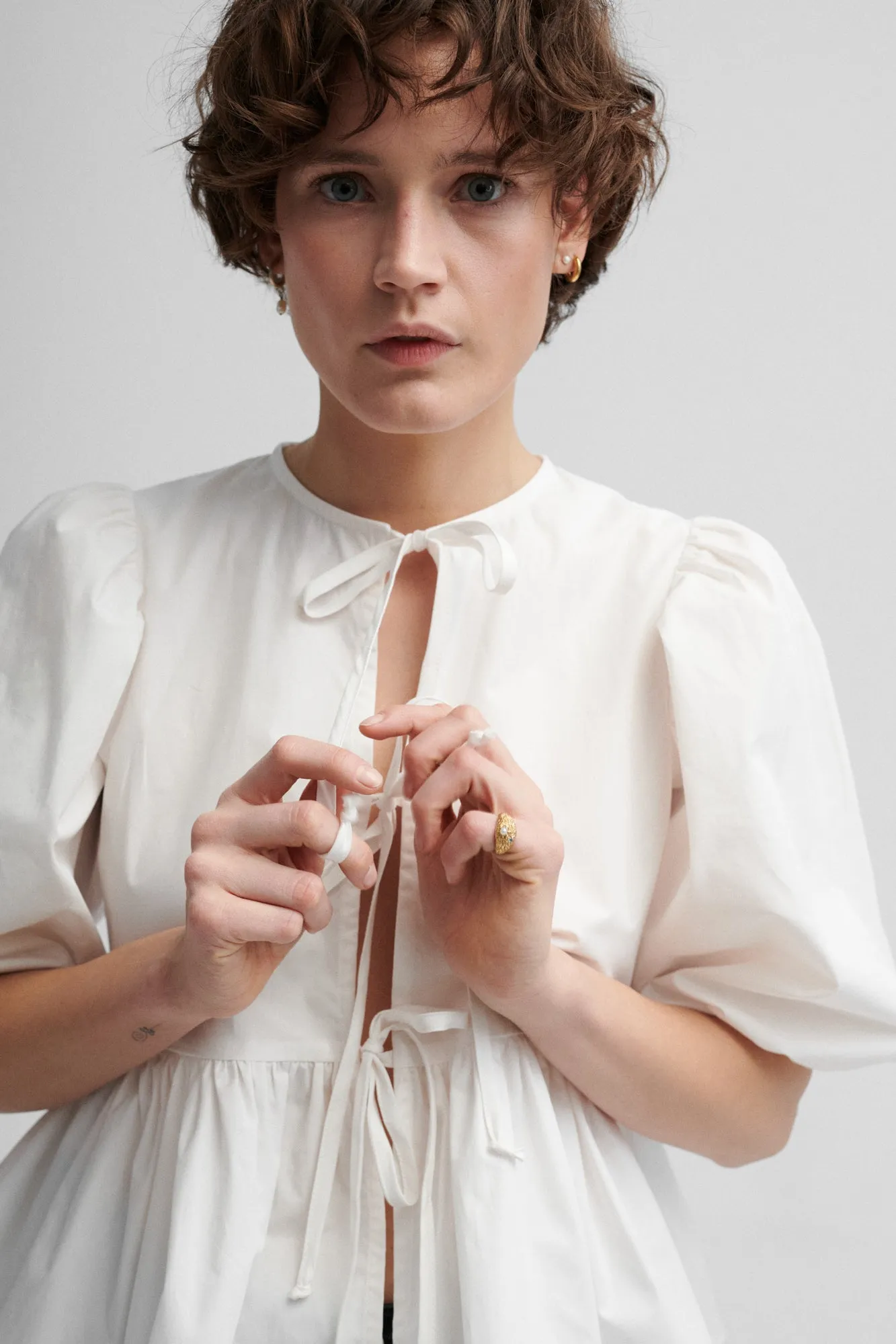 Shirt in organic cotton / 12 / 10 / cream white