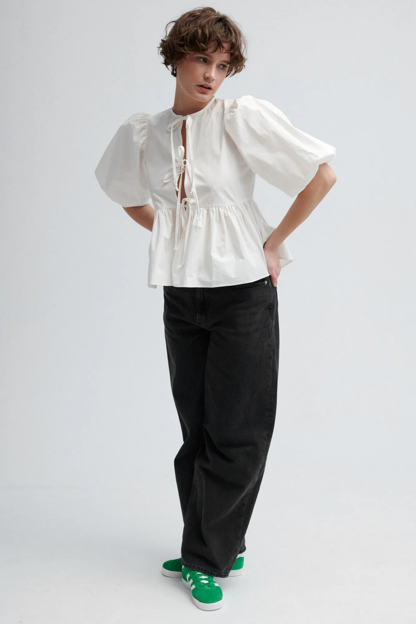 Shirt in organic cotton / 12 / 10 / cream white