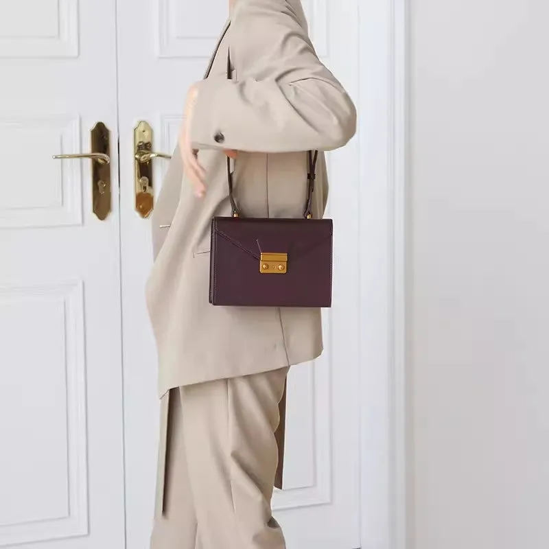 Simple Style Women's Small Crossbody Purse Leather Satchel Bag