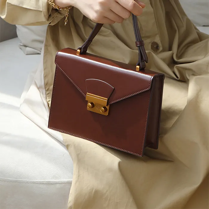 Simple Style Women's Small Crossbody Purse Leather Satchel Bag