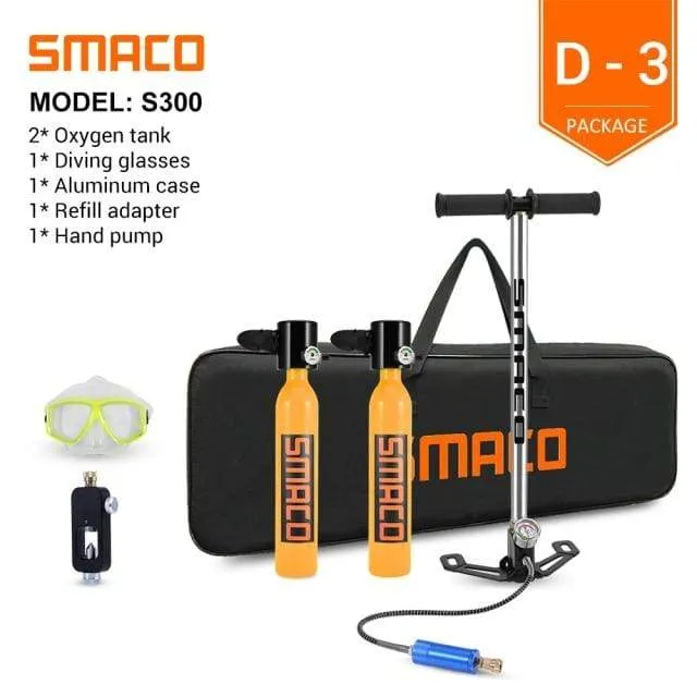 SMACO Scuba Diving Oxygen Tank Set