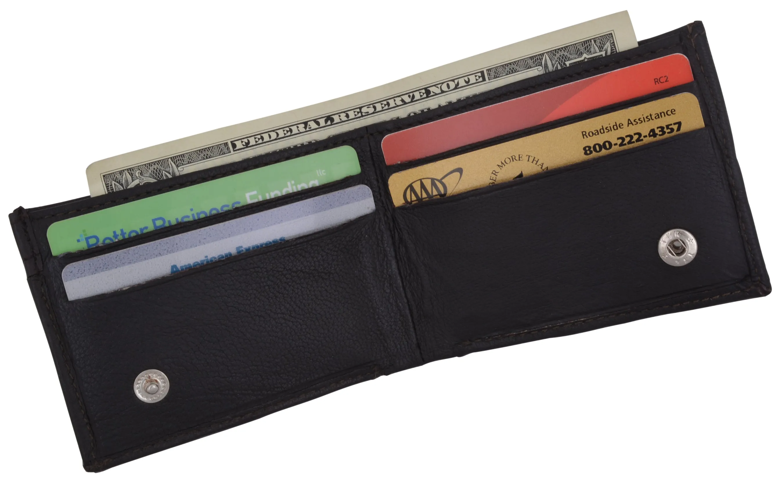 Small Genuine Leather Kids Bifold Wallet 86