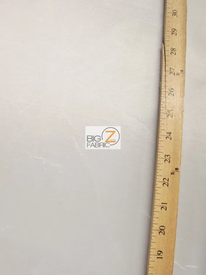 Solid Polyester Taffeta Fabric - White - 50 Yard Bolt/Roll